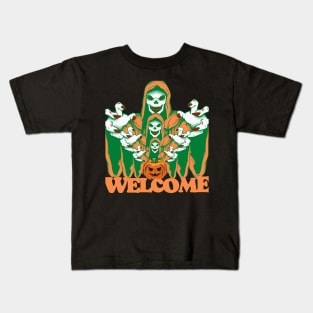 welcome to the hell - halloween 2022 Kids T-Shirt